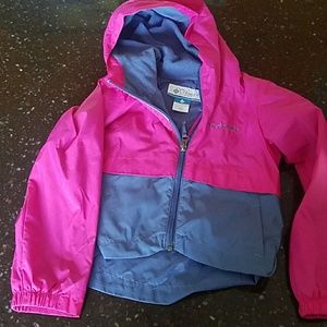 Columbia rain coat girl's xxs